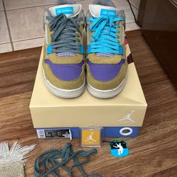 Union La X Jordan 4 Desert Moss Size 12