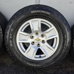 17" Chevy Silverado OEM rims 265-65R17 tires