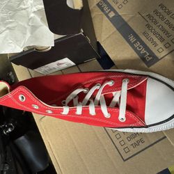 Red Converse 11.5 
