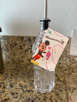 Disney Mousewares Glass Oil Dispenser Bottle