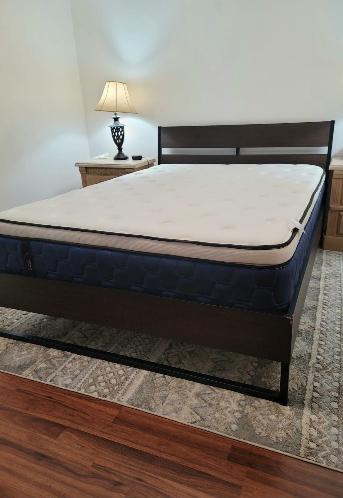 NEW QUEEN PILLOWTOP MATTRESS AND BOX SPRING 2PC, bed frame not included on price