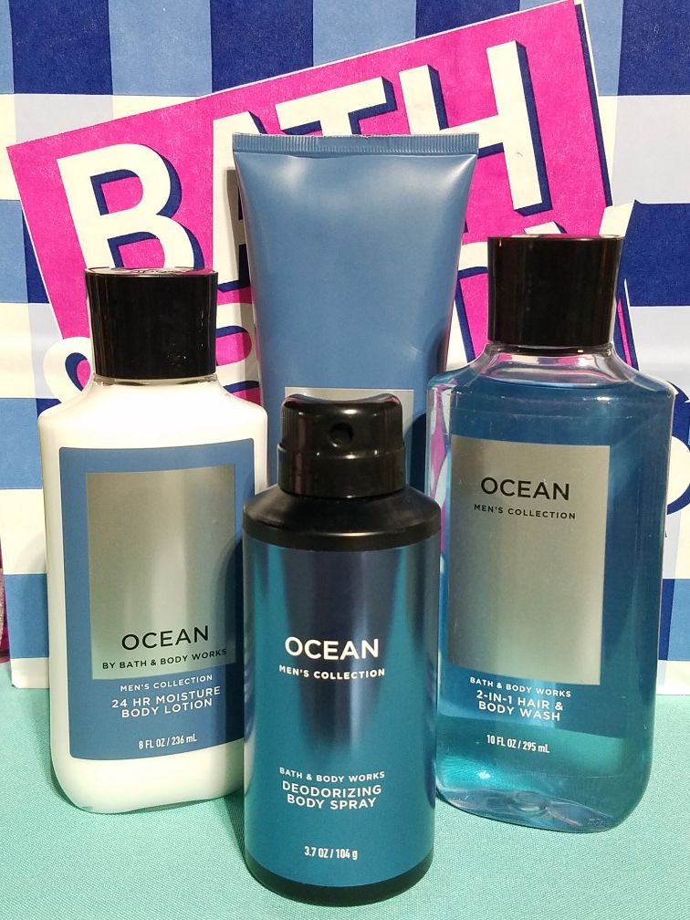 💙 Bath & Body Works 💙 MENS OCEAN 4pc. SET 💙$35 💙 Gifts for all OCCASIONS!