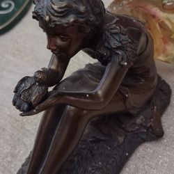 Bronze Resin 5 X,4 Winged Fairy 