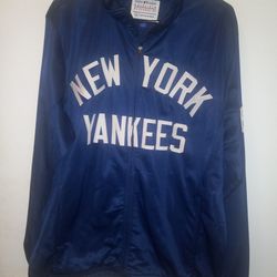 Yankees Full Zip-up Jacket By Carl Banks Mens Large