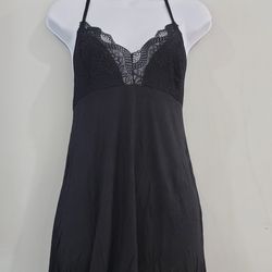 New Bkack Nightgown Sleepwear Lingerie Size Large