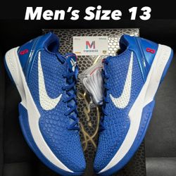 Nike Kobe 6 Protro Dodgers Men’s Size 13 LA Blue All-Star Reverse Grinch Air Jordan 4 White Cement Grape 5 Ferrari  