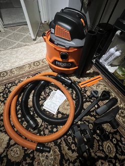 RIGID 14 Gal Wet/Dry Shop Vac + Car Kit (New)