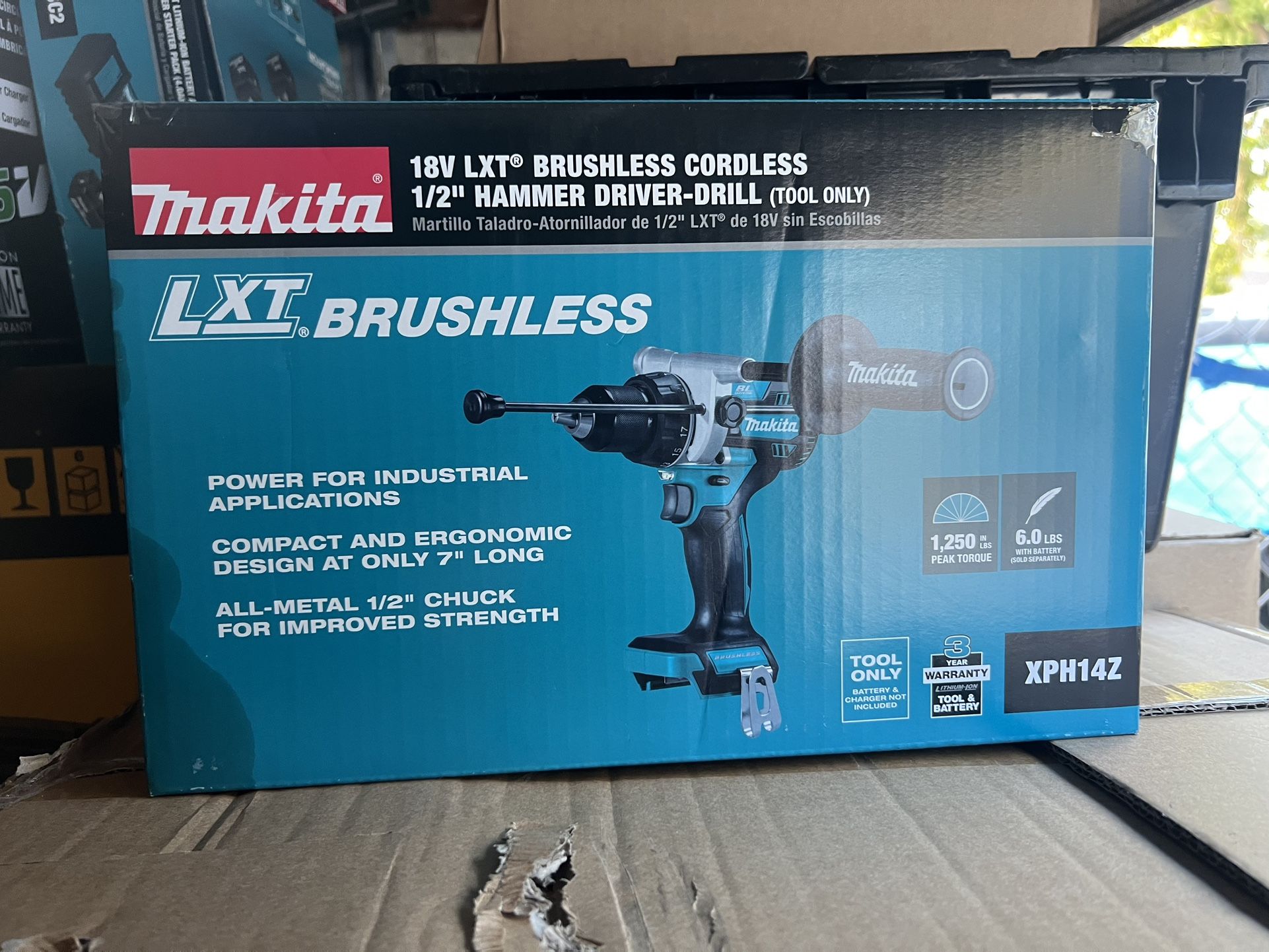 Makita XPH14Z 18 V Brushless 1/2 in. Cordless Hammer Driver Drill (Tool Only)