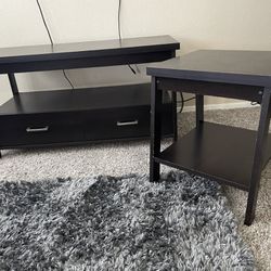 Mainstays Logan TV Stand and Side Table, Espresso Finish