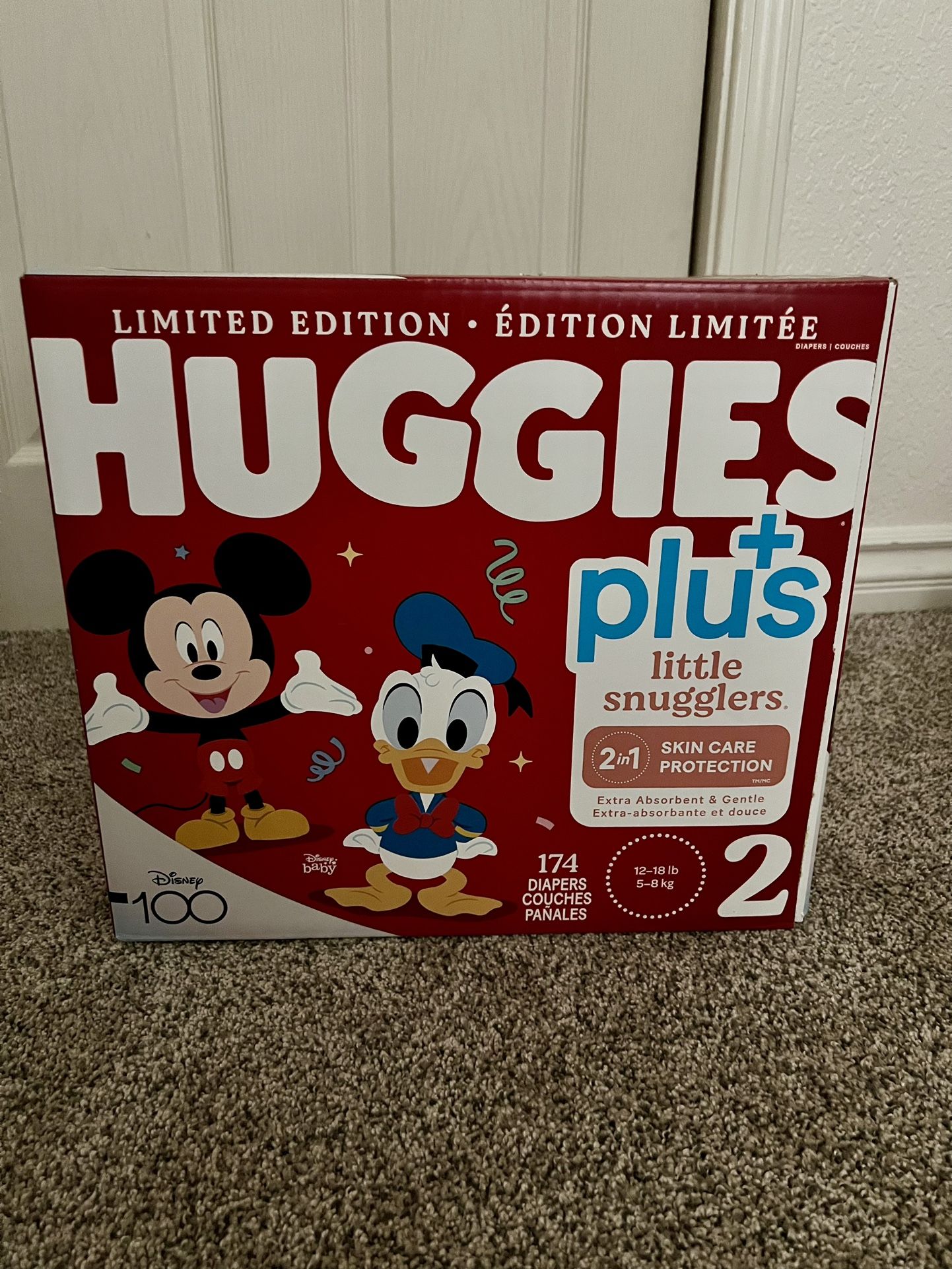 Huggies Size 2 Diapers, Unopened