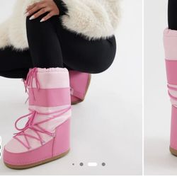 Pink Snow Boots Size 8 