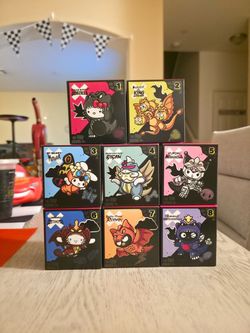 McDonalds Hello Kitty x Godzilla Box Figures