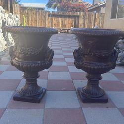 New Flower Pots Made Out Of Cement Perfect Gift 🎁 