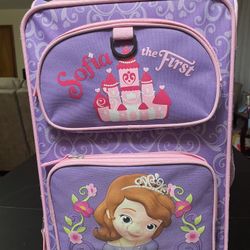 Girls “Sofia The First” Disney Luggage