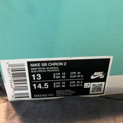Brand New Nike Sb Cron Skate Shoes Dodger Blue 