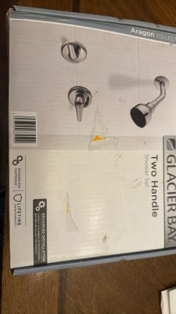 Chrome shower handle set with showerhead