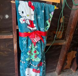 Hello kitty Christmas blanket