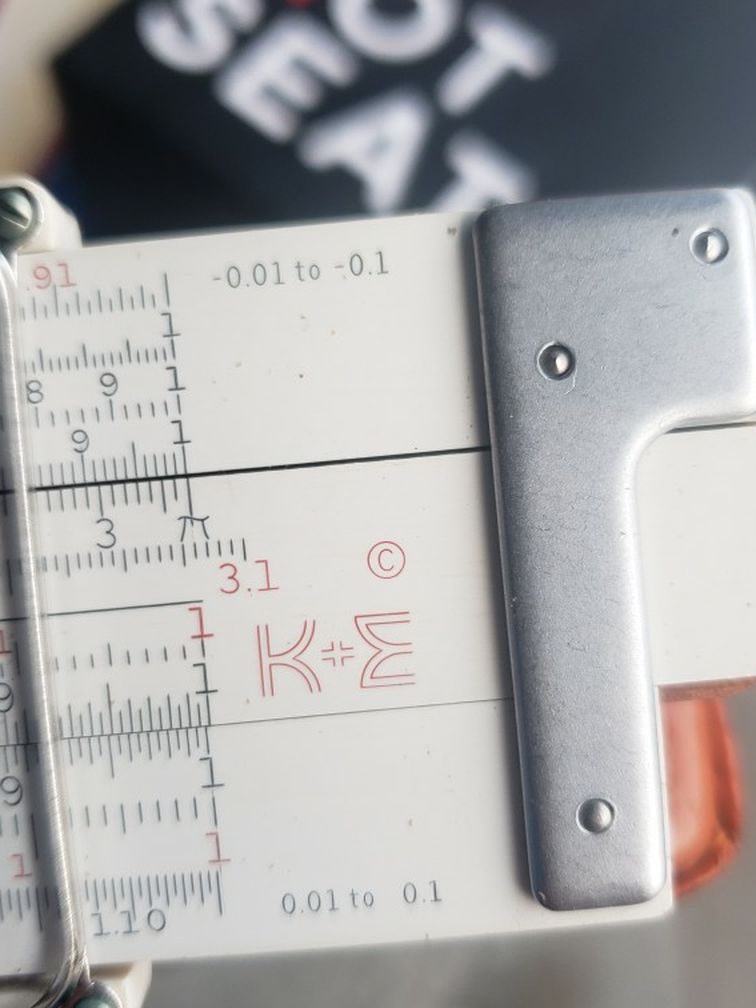 K E Slide Ruler