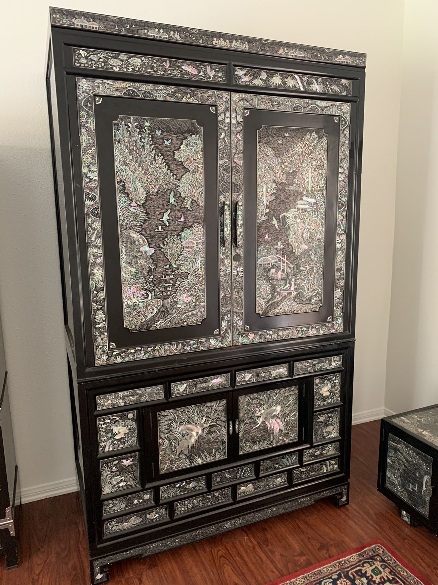 Antique oriental armoire