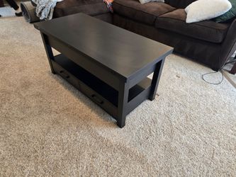 Black Coffee Table With Expandable Lift Top