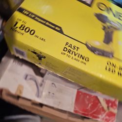 Ryobi 18v.impact With Charger 2 =1.5v. Batteries 