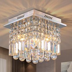 Moooni Crystal Hallway Chandeliers – Like New (4 Available)