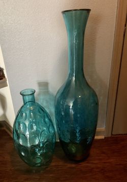 Large Decorative Glass Vases -Separate or Together