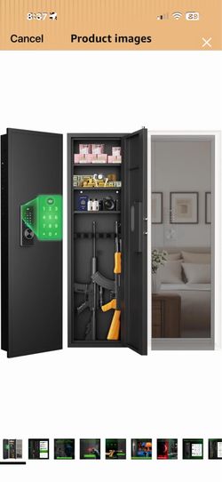 Wall gun safe