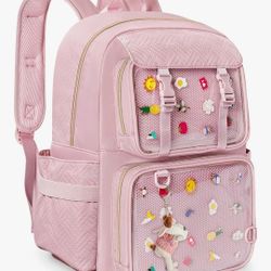Pink Display Backpack 