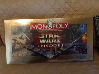 New Star Wars 1999 Monopoly Episode 1 3D Gameboard Collectors Edition Game