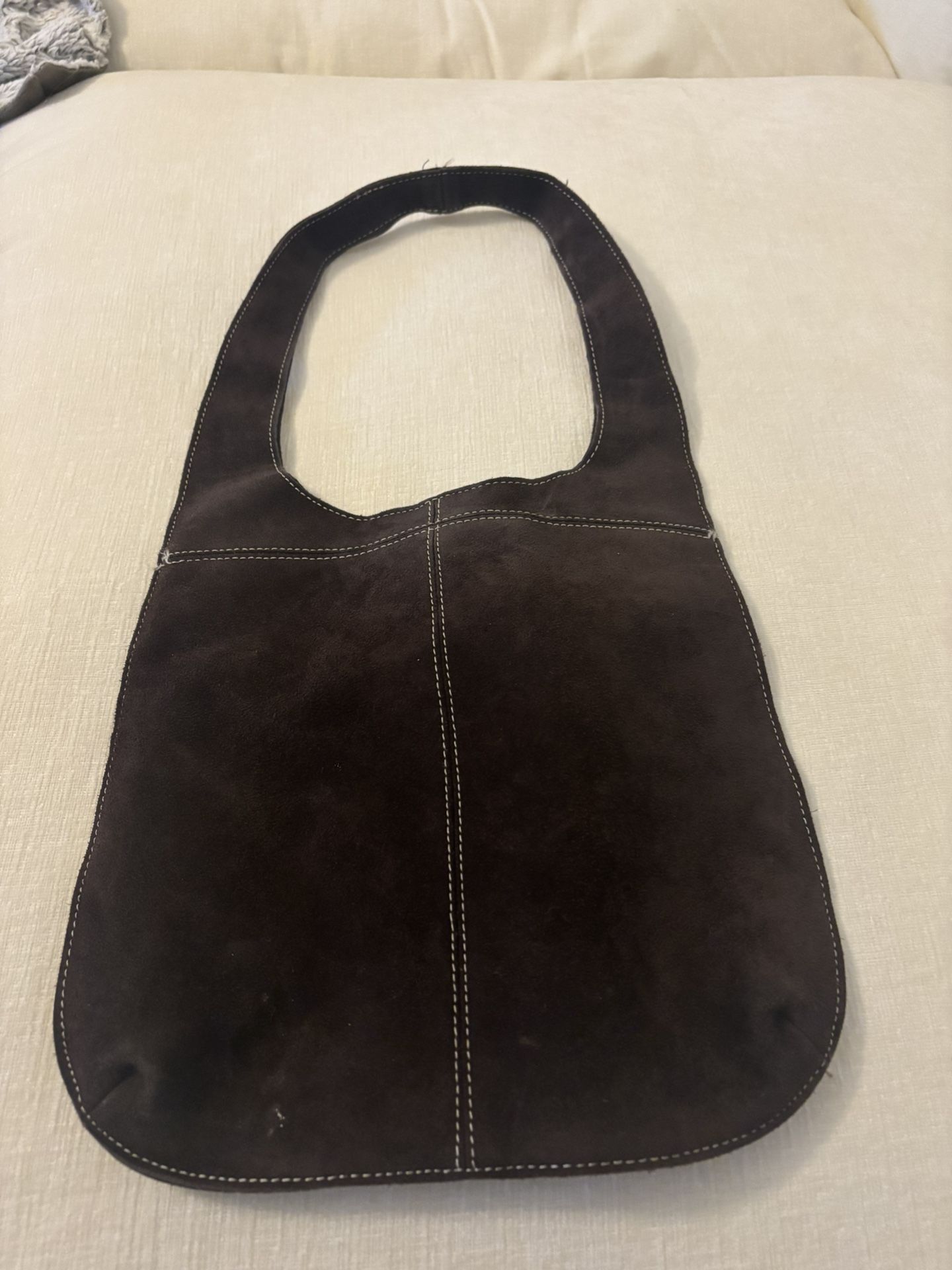 Old Navy Chocolate Brown Suede Purse