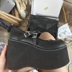 Platform Demonia Mary Jane Shoes