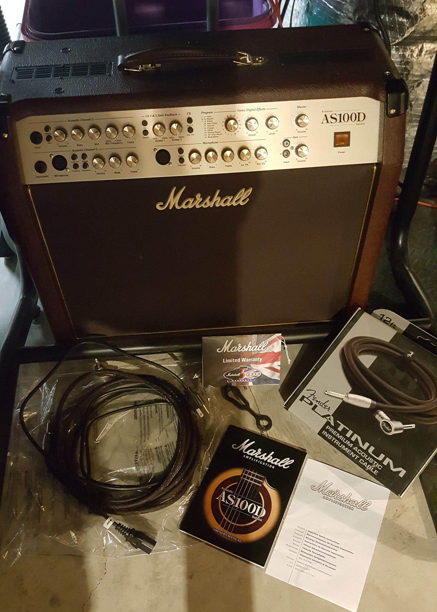 Marshall AS100D Amp & Accessories Never Used