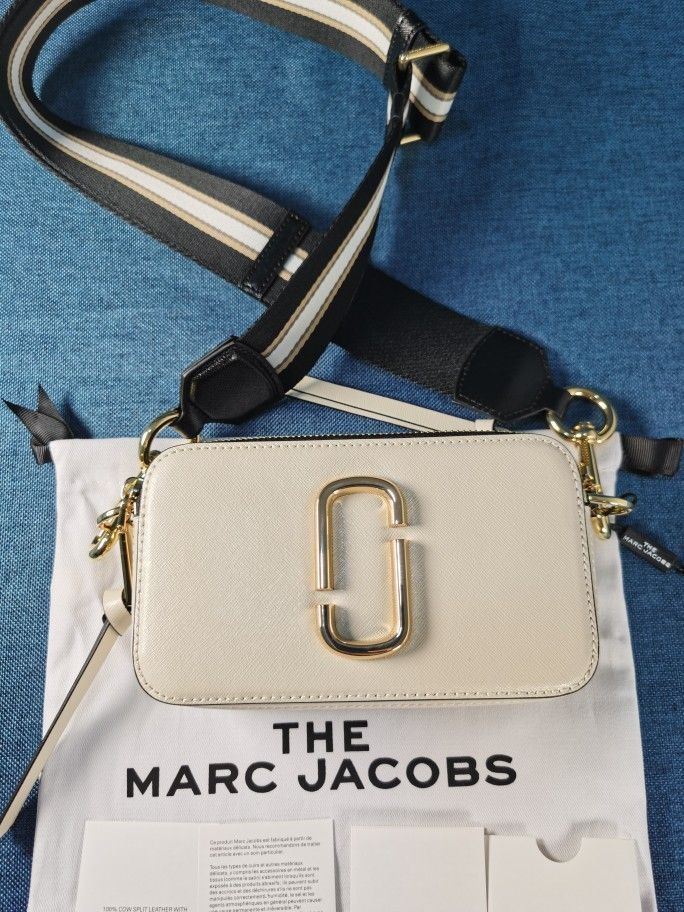 Marc Jacobs The Snapshot Crossbody Bag Cloud White Multi