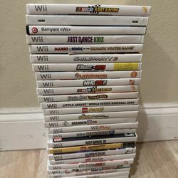 Lot Of Nintendo Wii Games 