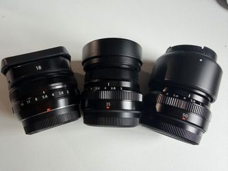 Fujifilm XF Prime Lenses (Fujicrons) – Excellent Condition