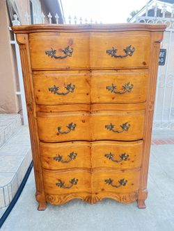 Wood Dresser 5 Drawers