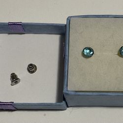 Cute Little Blue Stone Earrings NEW - Buy 1 get 1 FREE