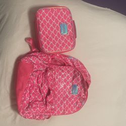 school backpak and lunch box flip sequins