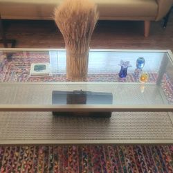 Glass Top Metal Coffee Table