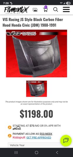 J's style hood vis for ef9 front end