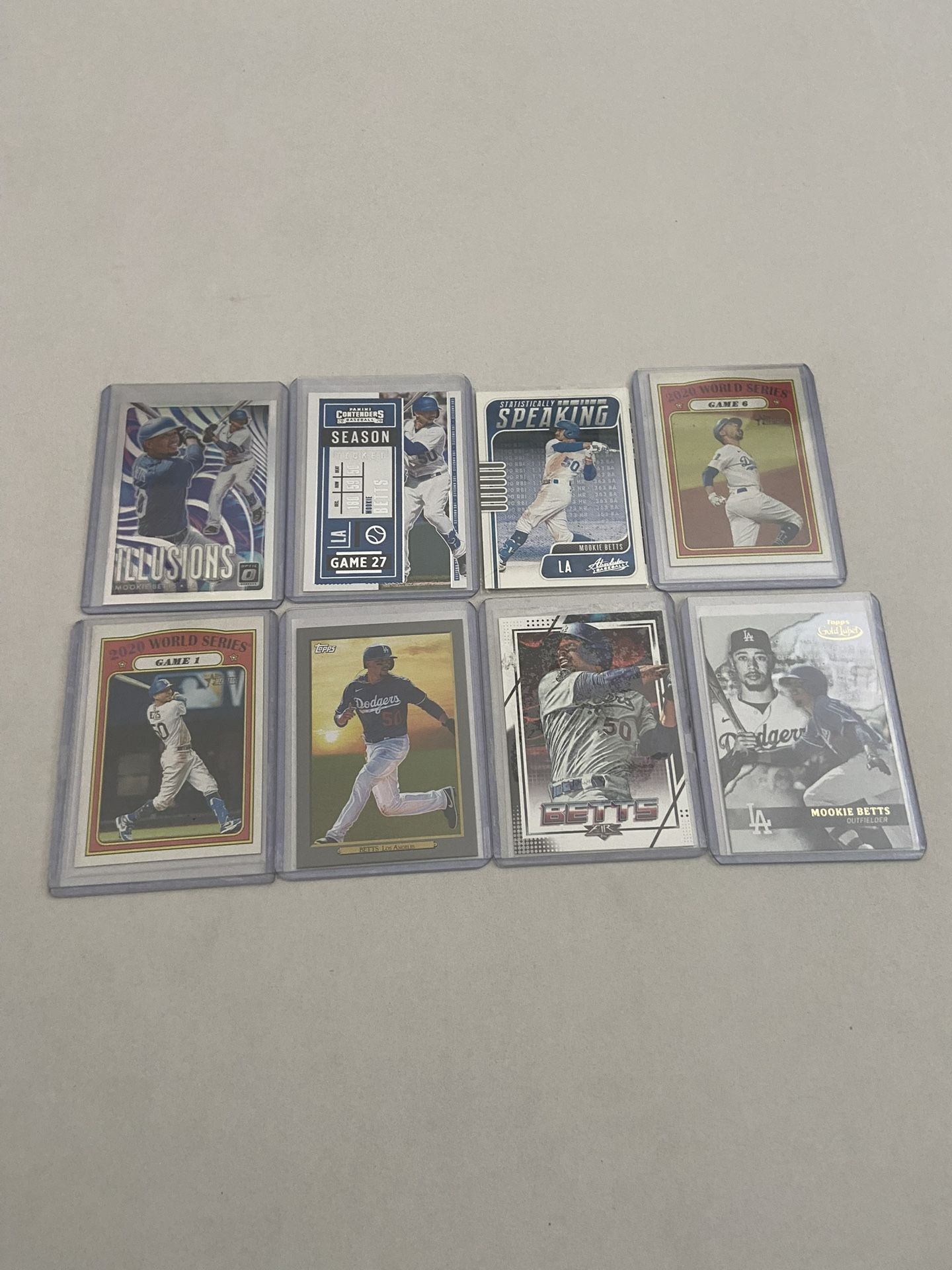  Mookie Betts Dodgers 8-Card Lot – Great Condition, Priced to Sell