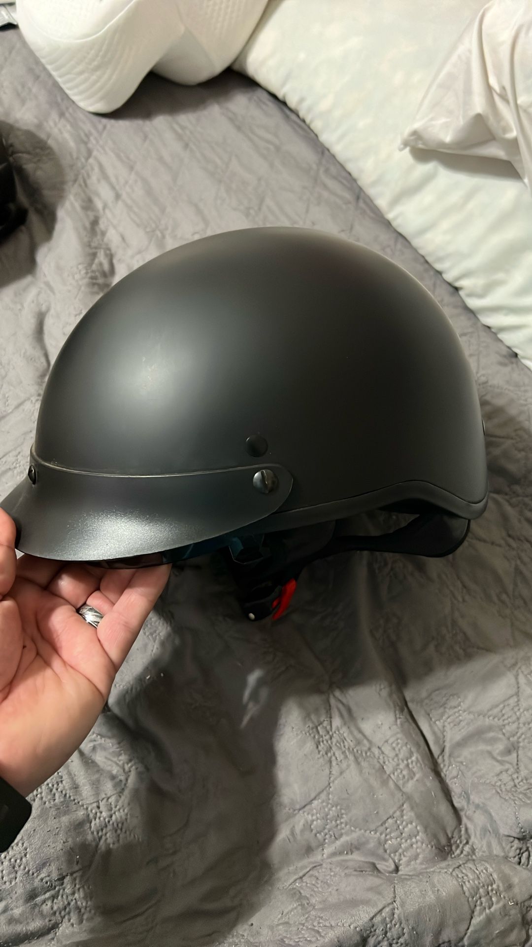 Motorcycle Helmet With Sun Glasses