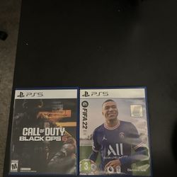 Call of Duty Black ops 6 and Fifa 22 Ps5
