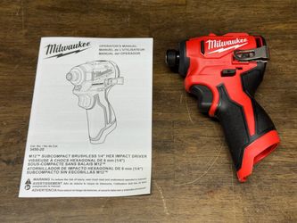 Milwaukee M12 Subcompact Brushless 1/4 in. Impact Driver