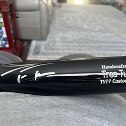 Phillies SS Trea Turner Signed Game Model Bat With COA.