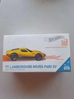 Hot Wheels ID Yellow 71 Lamborghini Miura P400 SV Limited Edition