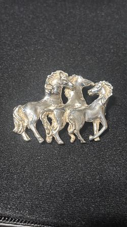 Sterling silver horse pin