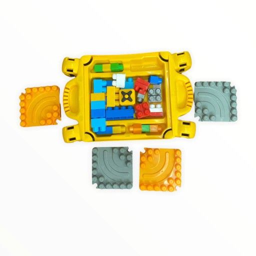 Mega Bloks Yellow Table & Blocks