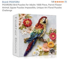 Parrot Flower 1000-Piece Jigsaw Puzzle